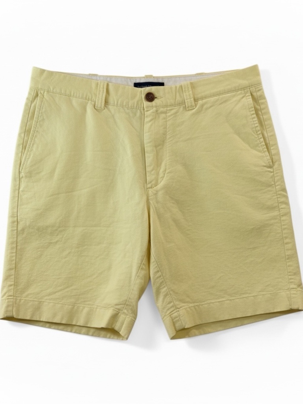 J.Crew Sunwashed Oxford Chino Shorts Yellow Size 33 Mens 8" Inseam - Picture 3 of 4